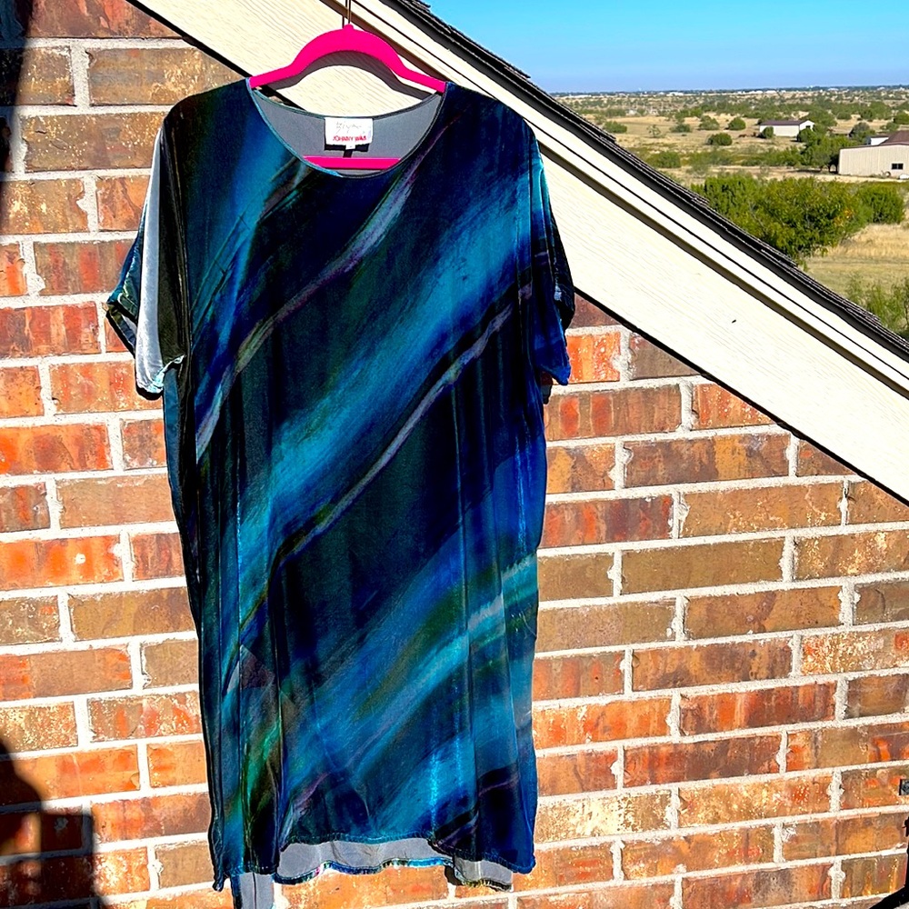 Johnny Was Biya velvet dress size s